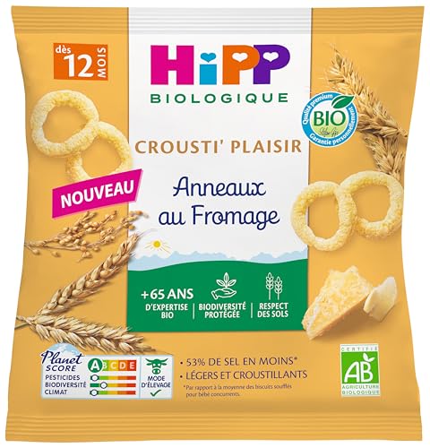 HiPP - Anneaux au fromage - Sachet de 25g
