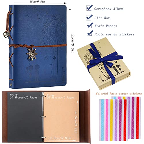 ZEEYUAN Album Foto, Memory Scrapbook Dente di
