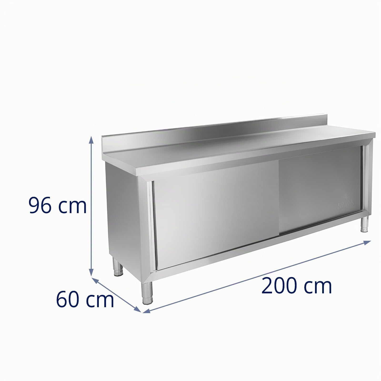 Royal Catering - RCAT-200/60-C - Mueble Neutro Mural - 200x60cm -Antisalpicaduras