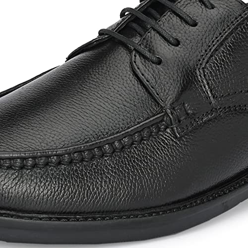 Image of Auserio Men's Full Grain Leather Derby Lace Up Formal Shoes | Anti Skid Sole & Waxed Laces | Antimicrobial & Heat-Insulating | Memory Foam Padded Insole | Shoes for Office & Parties (SSE 231.232.233)