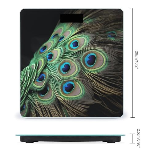 Báscula Digital de Baño con Vidrio Templado y Pantalla LCD miniatura 2