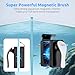SEAOURA Magnetic Aquarium Glass Cleaner，Algae Scraper for Aquarium Fish Tank， Fish Tank Algae Clean Brush Dual-Sided Side Floating Aquarium Magnetic Brush (M)