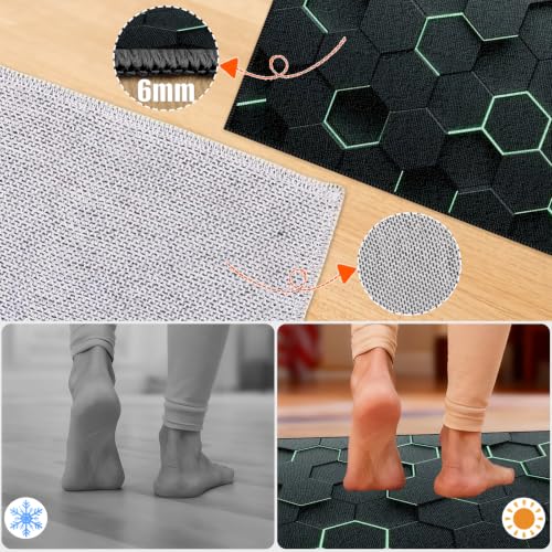 Alfombra de juegos 3D grande Voxirum infantil lavable de 120 x 130cm para dormitorio 6