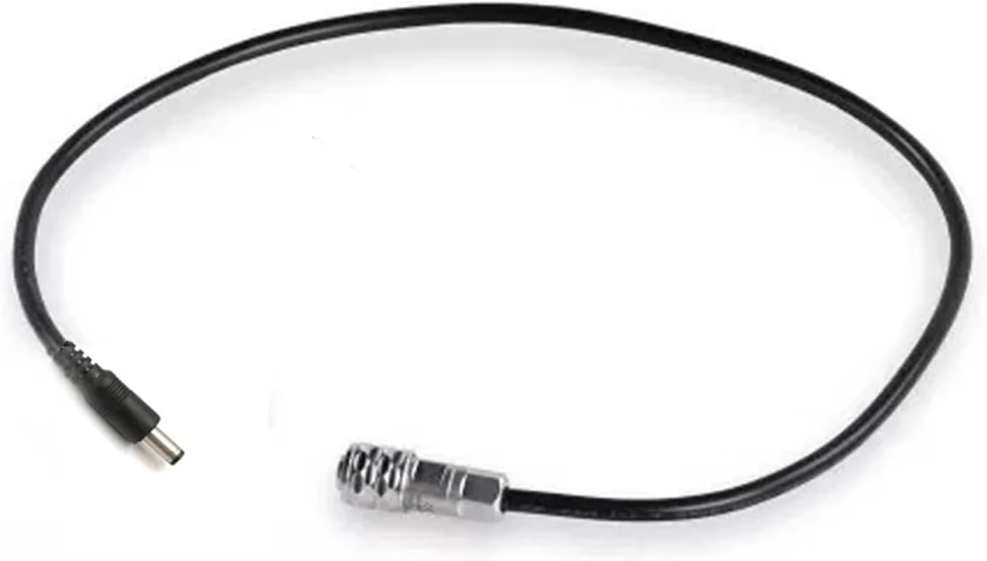 4K Power Cables Extension Power Cable Female DC 5525 Male 5.5X2.5mm to Sf6 2 Pin Blackmagic Pocket Cinema Camera 4K(DC Straight Male,120cm)