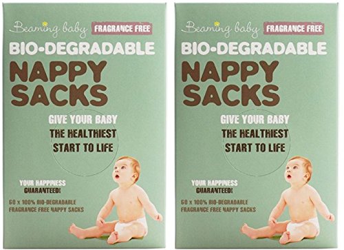 - Beaming Baby - Nappy Sacks Fragranced Free | 60'spieces | BUNDLE by Beaming Baby