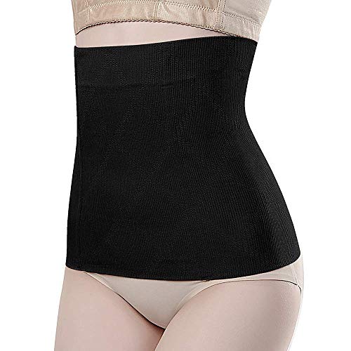 boogift Stützende Bauchbinde-Bauchband-Bauchgürtel nach Geburt-Schwangerschaft-Kaiserschnitt stützend während Schwangerschaft und Stillzeit, nahtlos und atmungsaktiv (schwarz, XS/S)