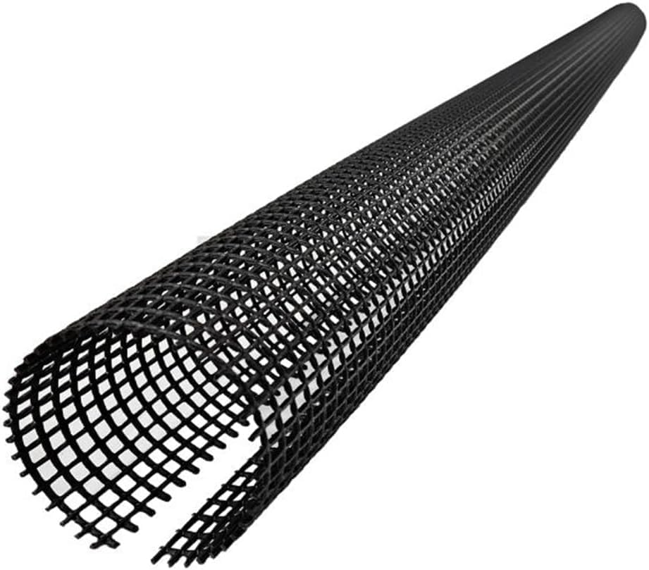 EraGreen Grille de protection anti-feuilles de 2 m de long pour gouttières de 100 à 125 mm - Protection de gouttière résistante aux UV - Noir - Grille de gouttière...