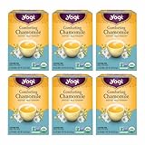 Yogi Tea - Comforting Chamomile - Soothes Mild Tension - 6 Pack, 96 Tea Bags Total