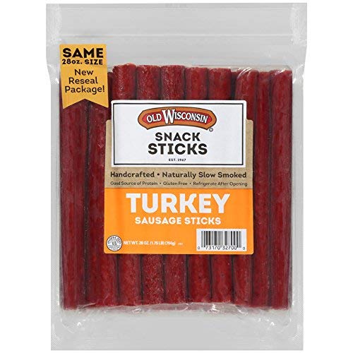 Buy Old Wisconsin Turkey Sausage Snack Sticks, Naturally Smoked, Ready