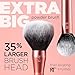 Real Techniques Extra Big Powder Brush, Large Makeup Brush For Powder, Fluffy Head For All-Over Setting, XL Oversized Brush For Quick Application, Cruelty-Free, Synthetic Bristles, 1 Count