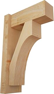 6"W x 14"D x 22"H Westlake Block Rough Sawn Outlooker, Douglas Fir