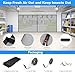 Motsamla Garage Door Screen Mesh for 1 Car Garage-8x7FT Fiberglass, Heavy Duty Magnetic Garage Screen with 6 Roll Up Straps, Hands-Free Door Screen Kit for Patio, Outdoor, Gym, Sun House