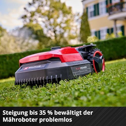 Einhell Mähroboter FREELEXO 500 Power X-Change (18 V, App-Steuerung, IPX5, Over-The-Air Updates via Wi-Fi, inkl. Installationsequipment für 500 m² + 2,5 Ah Plus Akku) – Bild 6