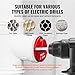 VEVOR PVC Pipe Reamer Kit, Aluminum Alloy, PVC Pipe Fitting Reamer Plumbing Tools Kit, Socket Saver for SCH 40 Pipe, Contains 1/2'', 3/4