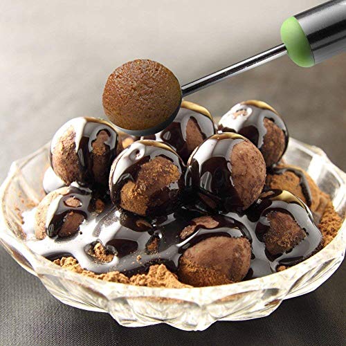 Image of 2 in 1 Stainless Steel, Dig Scoop with Fruit Carving Knife, Multi-Function Kitchen Tool, Watermelon Scoop, Melon Digger, Ice Cream Spoon(Multicolor) FCOP-903