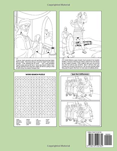 David, The Shepherd Boy: A Coloring Bible Story Activity Book For The Whole Family To Share Stories and Moral Lessons With - Image 2
