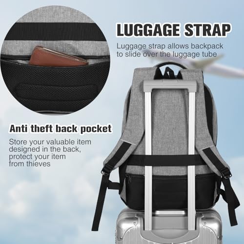 Image of Paude Backpack School,17.3 Inch Travel Laptop Backpack,Bookbag for Teen Boys College Backpack with USB Charging Port,Waterproof