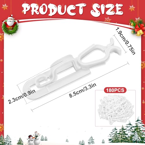 Ebaokuup CHRISTMAS LIGHT CLIPS Waterproof Gutter Light Hooks Of Outside String Lights C9,C7 And Mini Lights,All In One Roof Light Hangers For Christmas Gutters,Shingles,Fence,Roof thumb #1