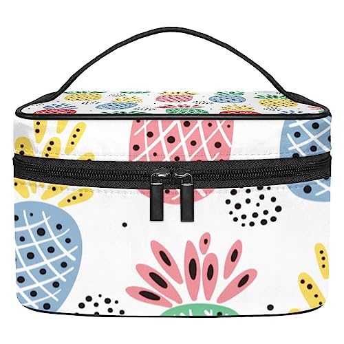 Trousse de maquillage suspendu ananas pour gagner de la place en voyage