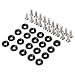 Produktbild Billet Aluminium Stoßstange Kotflügel M6 Schraube Bolt Motor Bay Dress Up Kit, Schwarz,20 Stück