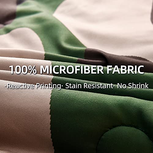 Meeting Story Army Green Camouflage Bedding Set, Camouflage Comforter Set, 3 Pcs One Comforter And Two Pillowcases, All Season Soft Bedspread For Kids Teens Adults (Green, Queen) #TOP2