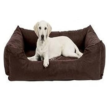 slatters be royal store Rectangular Shape Reversable Dual Brown Color Ultra Soft Ethnic Designer Velvet Bed for Dog/Cat (Export Quality) Large Size: 90 * 60 * 20 cm.