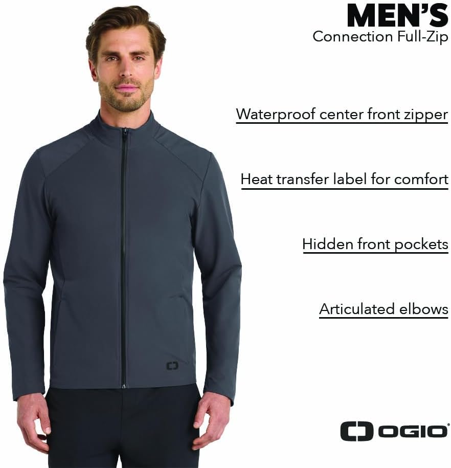 OGIO Unisex Connection Full Zip | Water Resistant Jacket for Men & Women, Sportswear Zip Up for Golf, Work & Casual Wear - Image 4