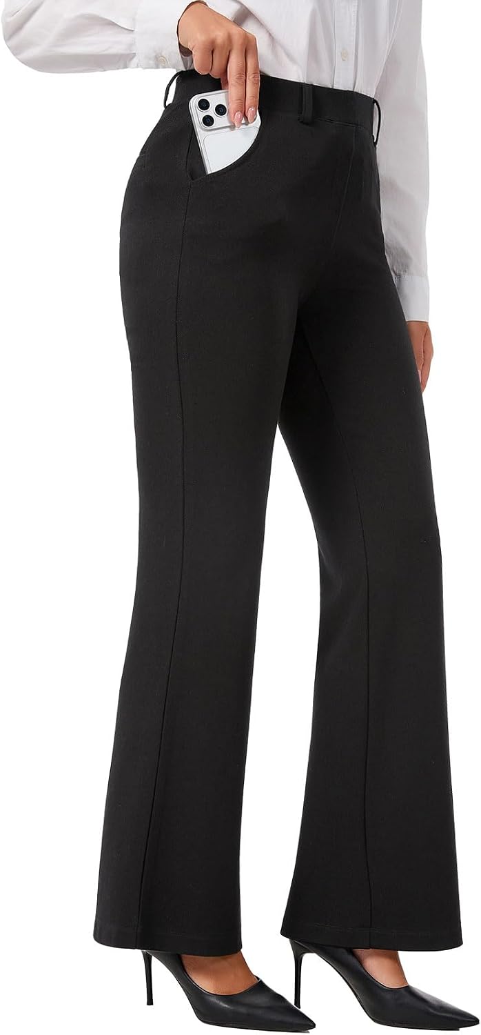 Women's Bootcut Dress Pants Yoga Slacks Work Trousers Dressy Casual Petite/Regular/Tall/Extra Tall