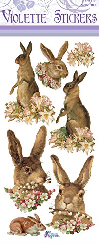 Violette Stickers Easter Hares