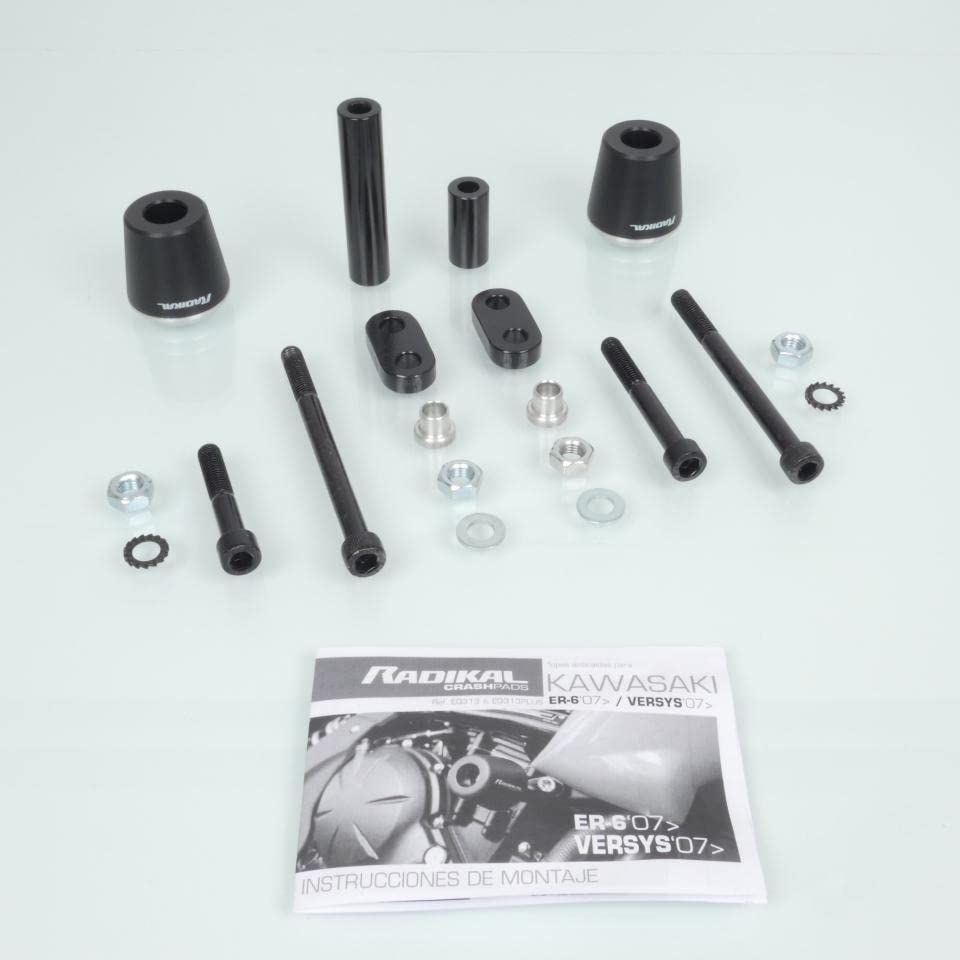 Tampon pare carter Radikal anti-choc pour Kawasaki ER6 protection moteur EQ313PLUS