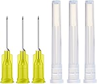Vista 1 de Paquete de 100 agujas de inyección desechables estériles de 30 Ga de 1/2 pulgada con tapa para accesorios de aguja dispensadora de laboratorio