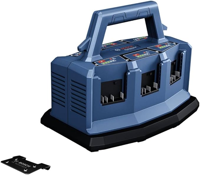 Bosch Professional 18V System GAL 18V6-8 multi-charger (rechargeable battery charging current: 8A, without rechargeable batteries, incl. L-BOXX adapter, in cardboard box)