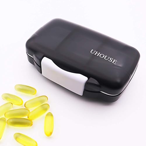 Miniatura 8 de Weekly Travel Pill Organizer Moisture Proof,Oversize 7 Compartment Airtight Pill Box Case,7 Days Waterproof Large Pill Dispenser,Daily Pill Storage