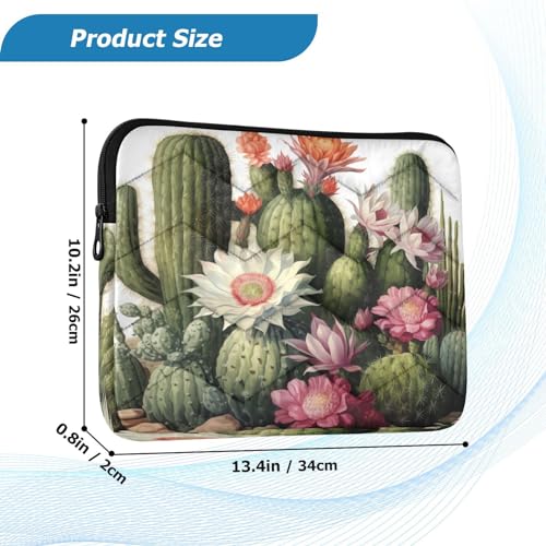 Funda para portátil de 13-14 pulgadas con diseño de flores miniatura 3