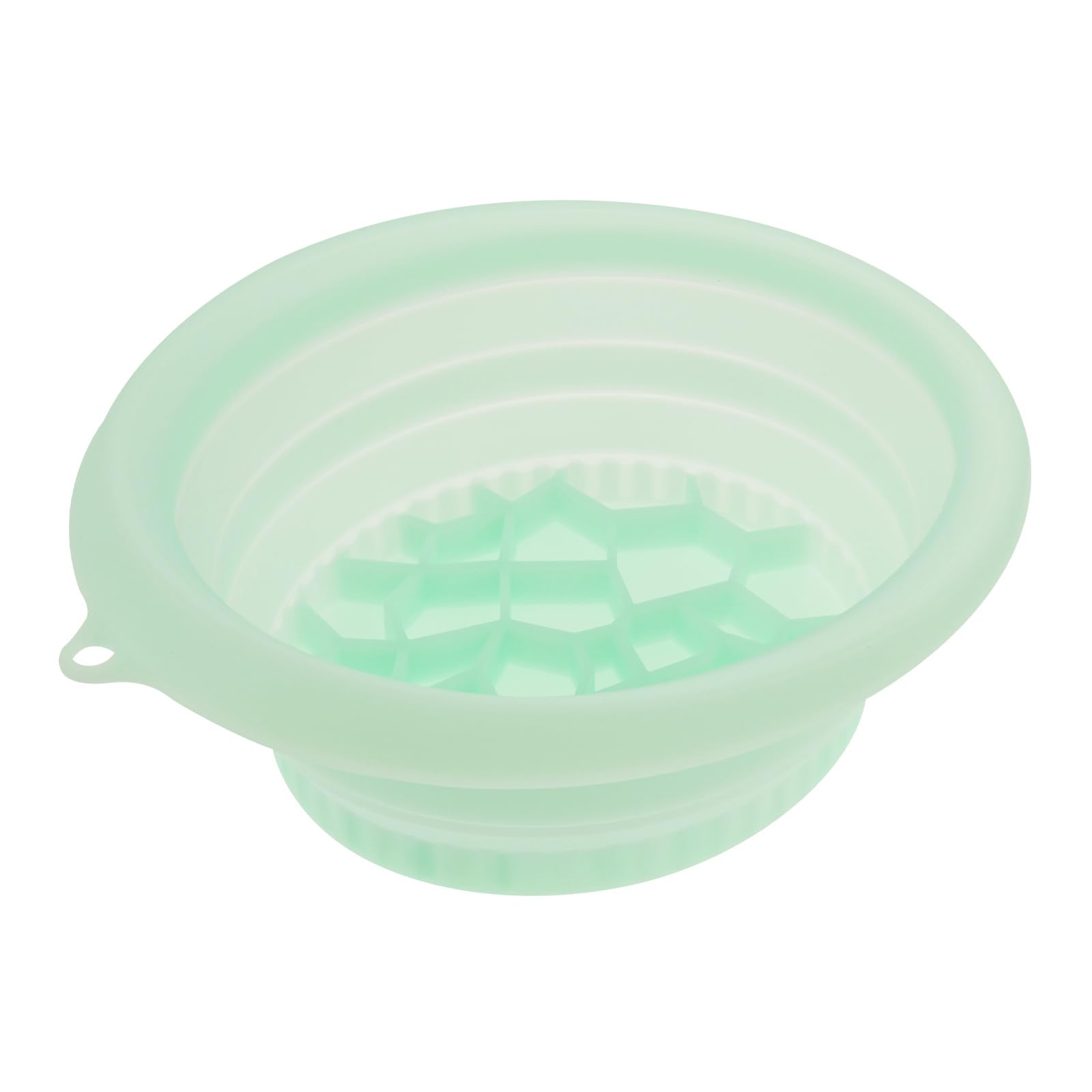Face Bowl for Ice,Silicone Face Ice Bath Bowl with Built in Tray, Foldable Facebowl with Built-in Icetray, Portable Quick Cooling Facial Washing Basin for Soothe Skin Home Use or Travel (Green)