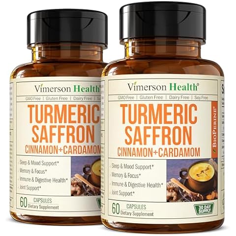 Vimerson Health Turmeric Saffron Supplements Cover