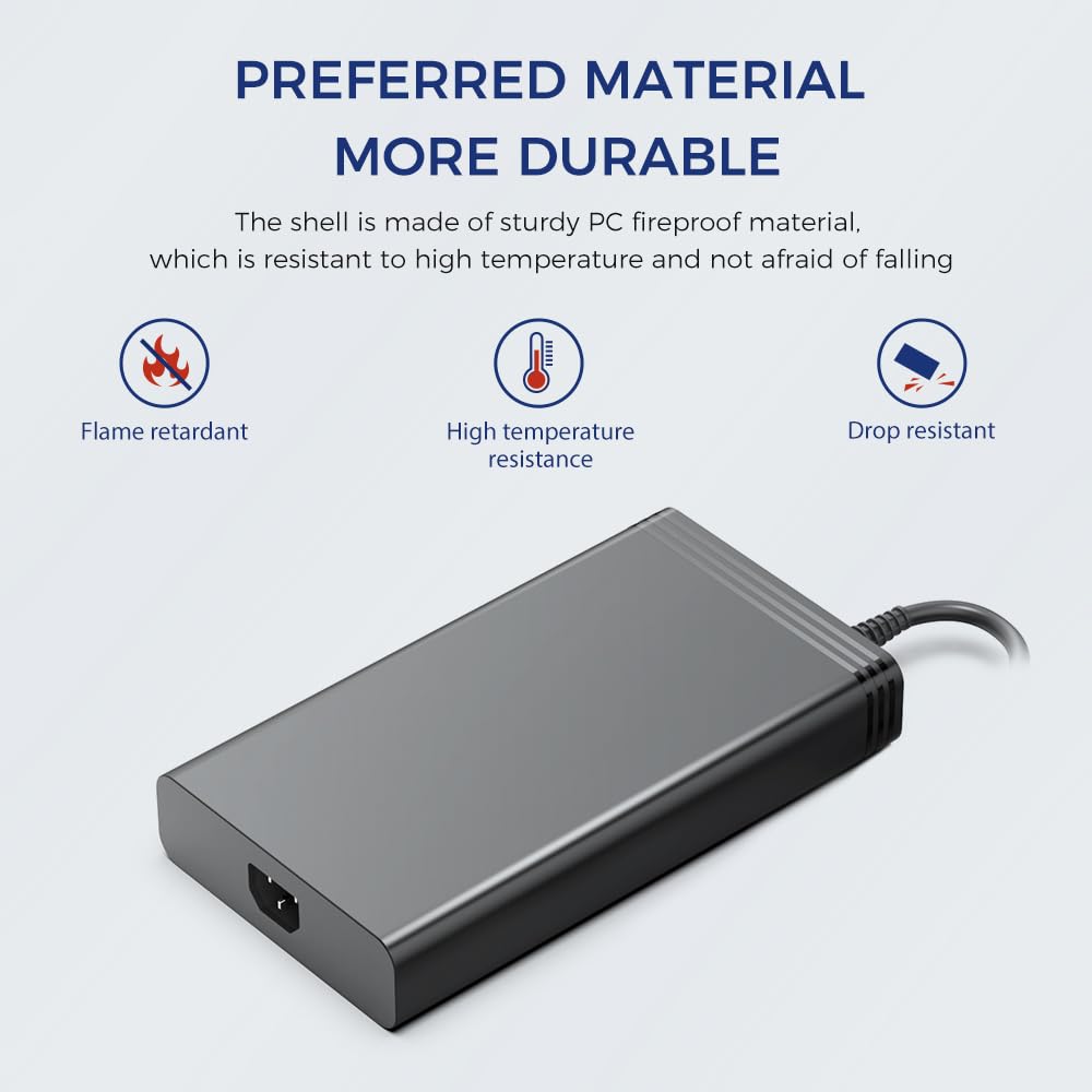 KFD 230W Caricatore Alimentatore per ASUS ROG Zephyrus S GX531 GX531GS GX531GX ADP-230GB B GX531GM GM501 GX501GI GX501VI GX501VS GU501G GU502GV GX502GW Strix GL702VS GL702VS 3GM Gaming Laptop 19,5 V,