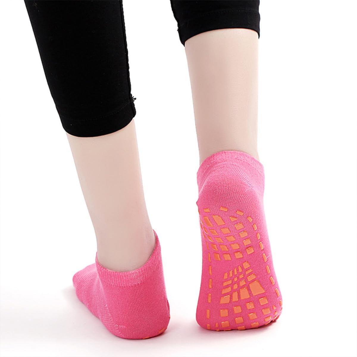 Mikinona 20paare Yoga Socken Rutschfest für Junge Mädchen Kindersocken aus Baumwolle Rutschfeste Junge Mädchen-bodensocken für Sport Socken mit Sohlenverstärkung Zufällige Farbe