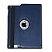 JYtrend Case for Old iPad 2(2011)/iPad 3(2012)/ iPad 4(2012), Rotating Stand Smart Case Cover Magnetic Auto Wake Up/Sleep for A1395 A1396 A1397 A1403 A1416 A1430 A1458 A1459 A1460 (Navy Blue)