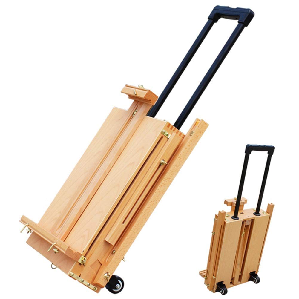 NGDFGR Easel Multi-Function Portable Easel For Ing Outdoor Travel Rolling Box Easel With Palette,