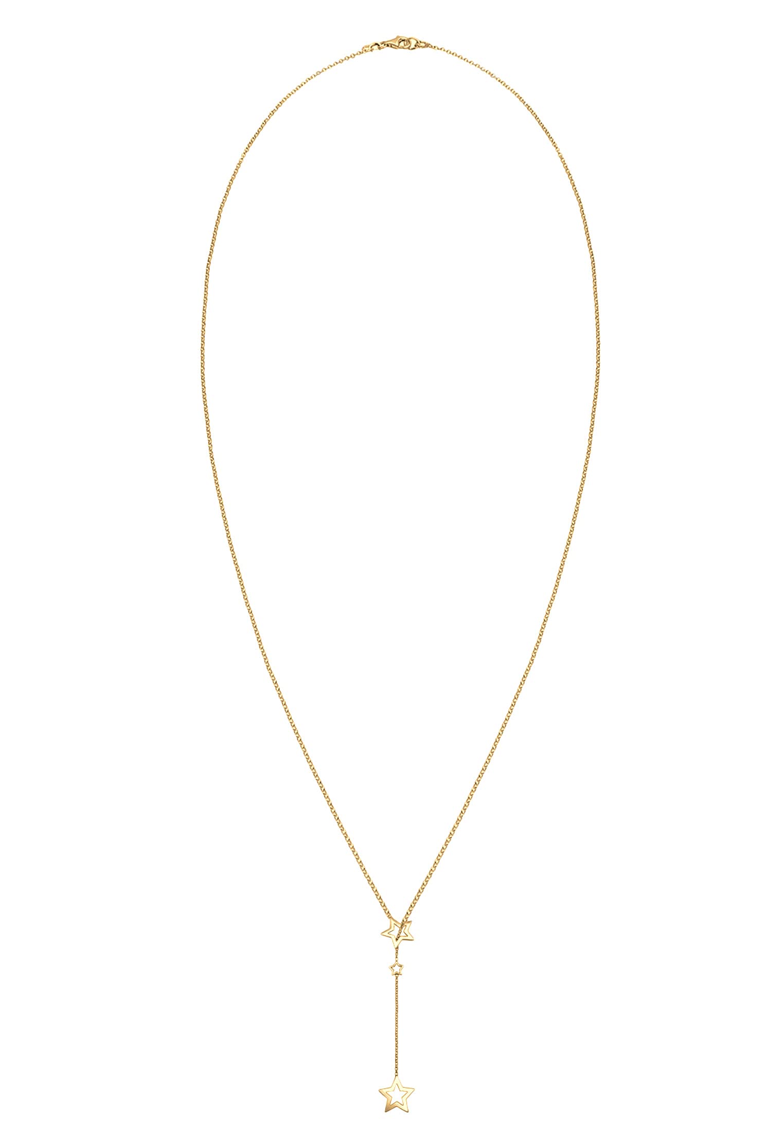 Elli Halskette Damen Y-Kette Stern Anhänger Filigran 925 Sterling Silber