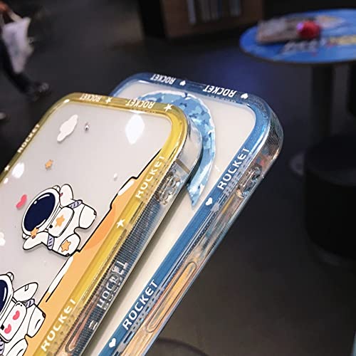 Coque silicone iPhone 13 Pro transparente avec motif astronaute