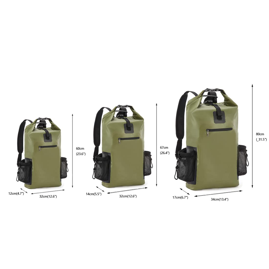 20L,40L,50L,Waterproof Gym Bag,Travel Pack Bag For Kayaking,Beach,Surfing,Rafting,Fishing,Camping Overnight.