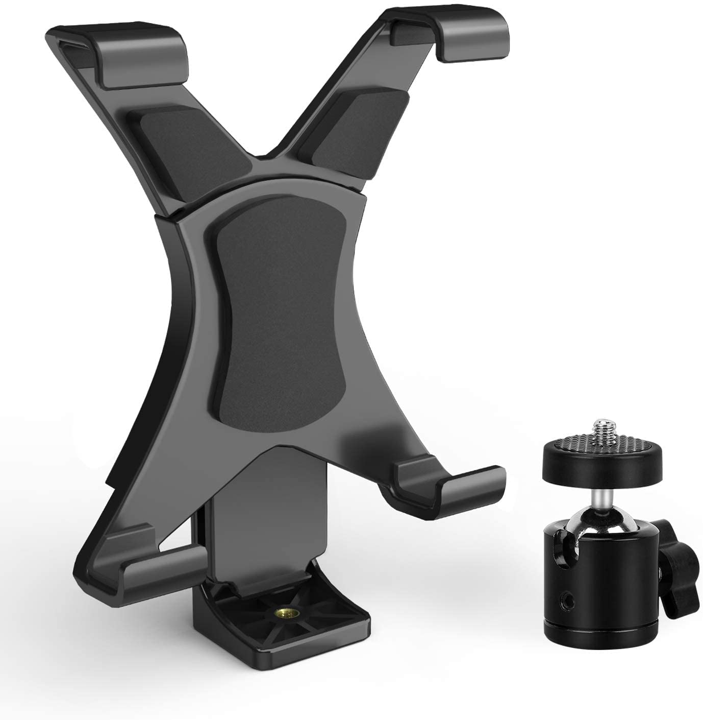 BKN® New Adjustable Tablet Tripod Mount Adapter with 360 Degree Rotatable Ball Head Clamp Bracket 1/4 "Thread Adapter for All iPad Air Mini Pro for Galaxy Tab - E 7-11 Inch (B09K4D12B7) Amazon Price History, Amazon Price Tracker