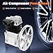 Air Compressor Pump Head,2HP 1.5Kw 200L/min Piston Compressor,Single Stage Twin Cylinder Air Compressor Pump Head Aluminum Air Compressor Head for Automotive Industry, Pneumatic Tools,Construction