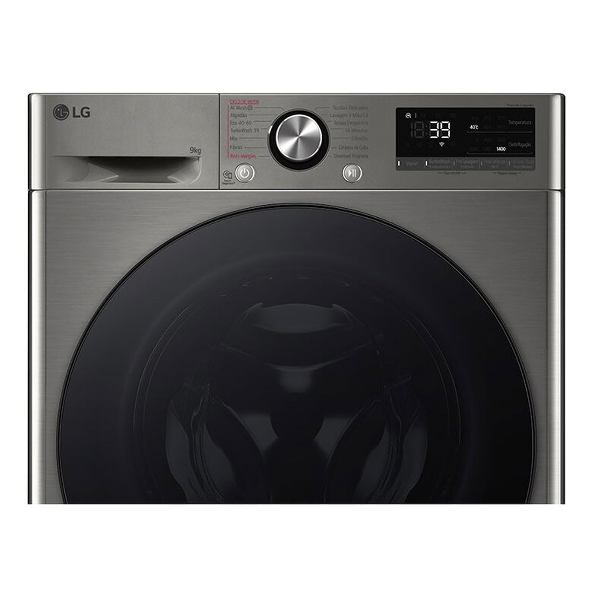 LG Lavadora F4WR709SGS 9 kg Gris