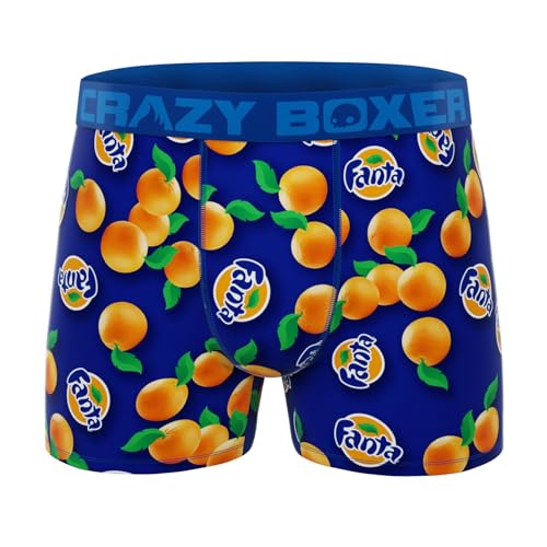 CRAZYBOXER Men's Underwear Fanta Oranges Stretch Breathable Boxer Brief Anti-irritation