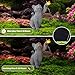 Hahood Solar Cat Garden Statue Outdoor Decor Cat Figurine with Butterfly Clearance Welcome Sign for Yard Lawn Ornaments Porch Patio Balcony Housewarming Unique Birthday Gifts for Grandma Mom Women