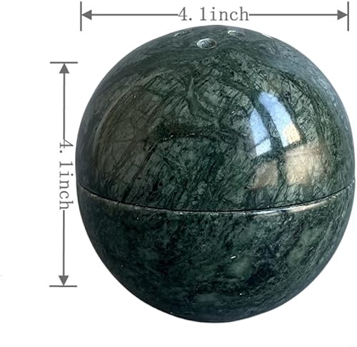 Miniatura 7 de 9 agujeros hecho a mano de mármol natural redondo quemador de incienso soporte para meditación, decoración habitacióncocinacafetería (verde indio)