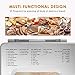 Aicok Stainless Steel Bread Machine, 2LB 25-in-1 Programmable XL Bread Maker with Fruit Nut Dispenser, Nonstick Ceramic Pan, 3 Loaf Sizes 3 Crust Colors, Gluten-Free Setting, Reserve& Keep Warm Set